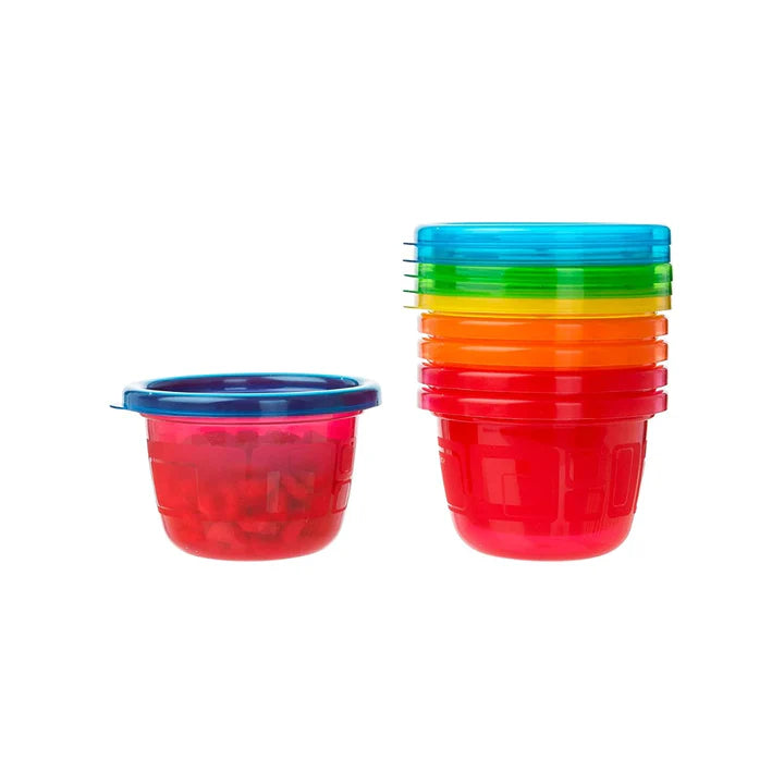 The First Years Take & Toss 4.5Oz Snack Cups With Lids (Pack of 6)