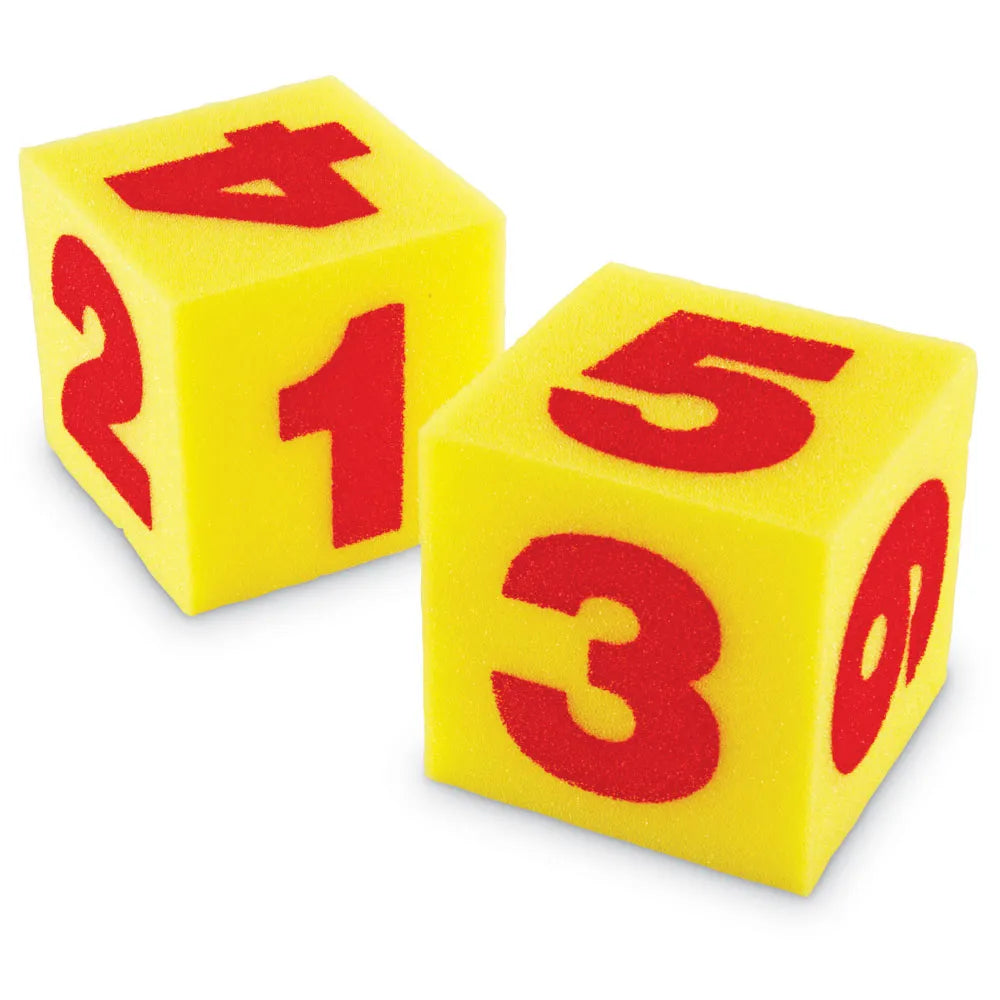 Learning Resources Giant Soft Numeral Cubes, Set of 2