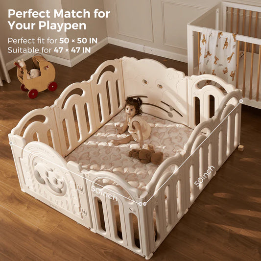 Momcozy Baby Portable Playmat Leopard Brown