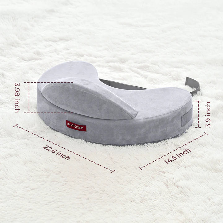 Momcozy Memory Foam Nursing Pillow Grey