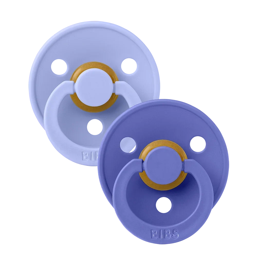 BIBS Pacifier Colour 2 Pack Latex Hush Grape