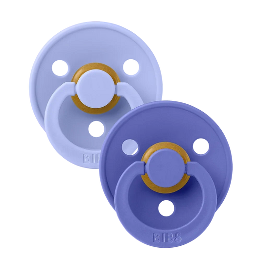 BIBS Pacifier Colour 2 Pack Latex Hush Grape