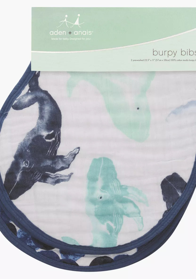 Aden + Anais Classic 2-Pack Burpy Bibs Seafaring