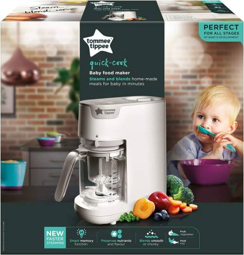 Tommee Tippee Quick Cook Baby Food Steamer Blender