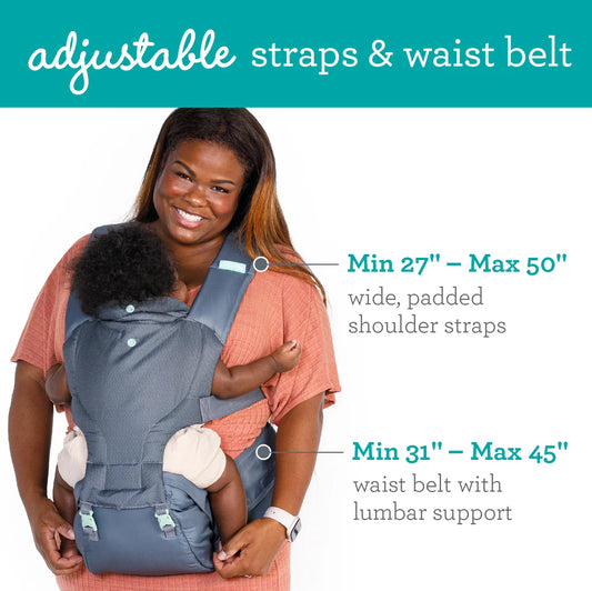 Infantino - Hip Rider Plus 5-in-1 Hip Seat Carrier - Grey