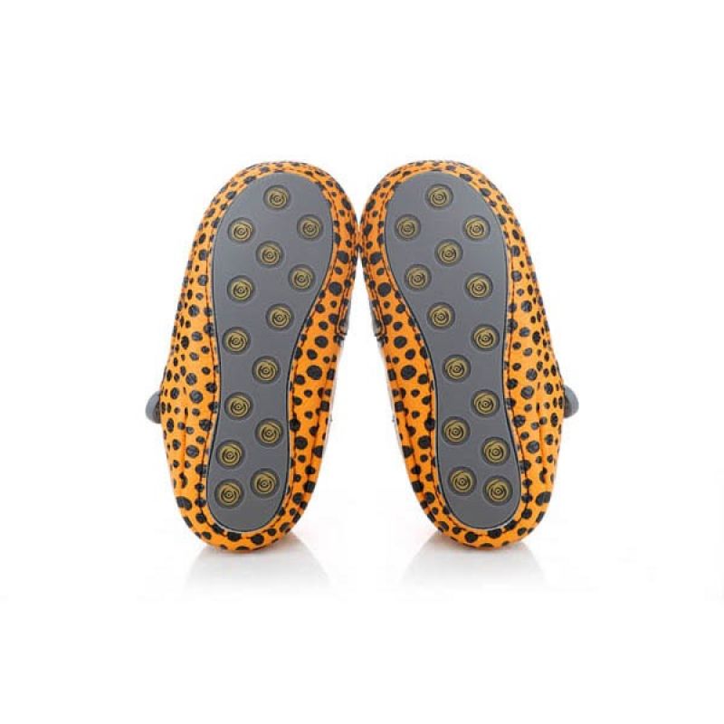 Rose et Chocolat Shoes Zipper Leopard Rubber Soles 18-24 Months