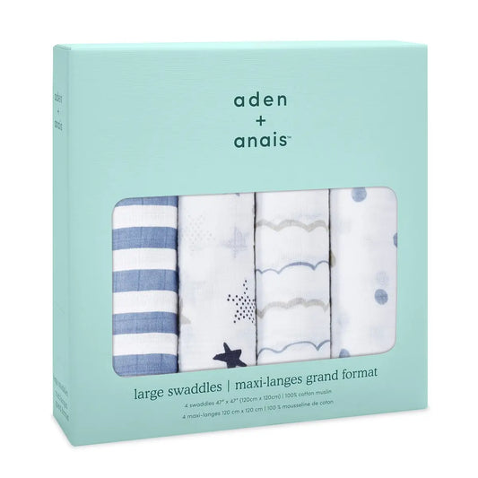 Aden + Anais Classic 4-Pack Swaddles Rock Star