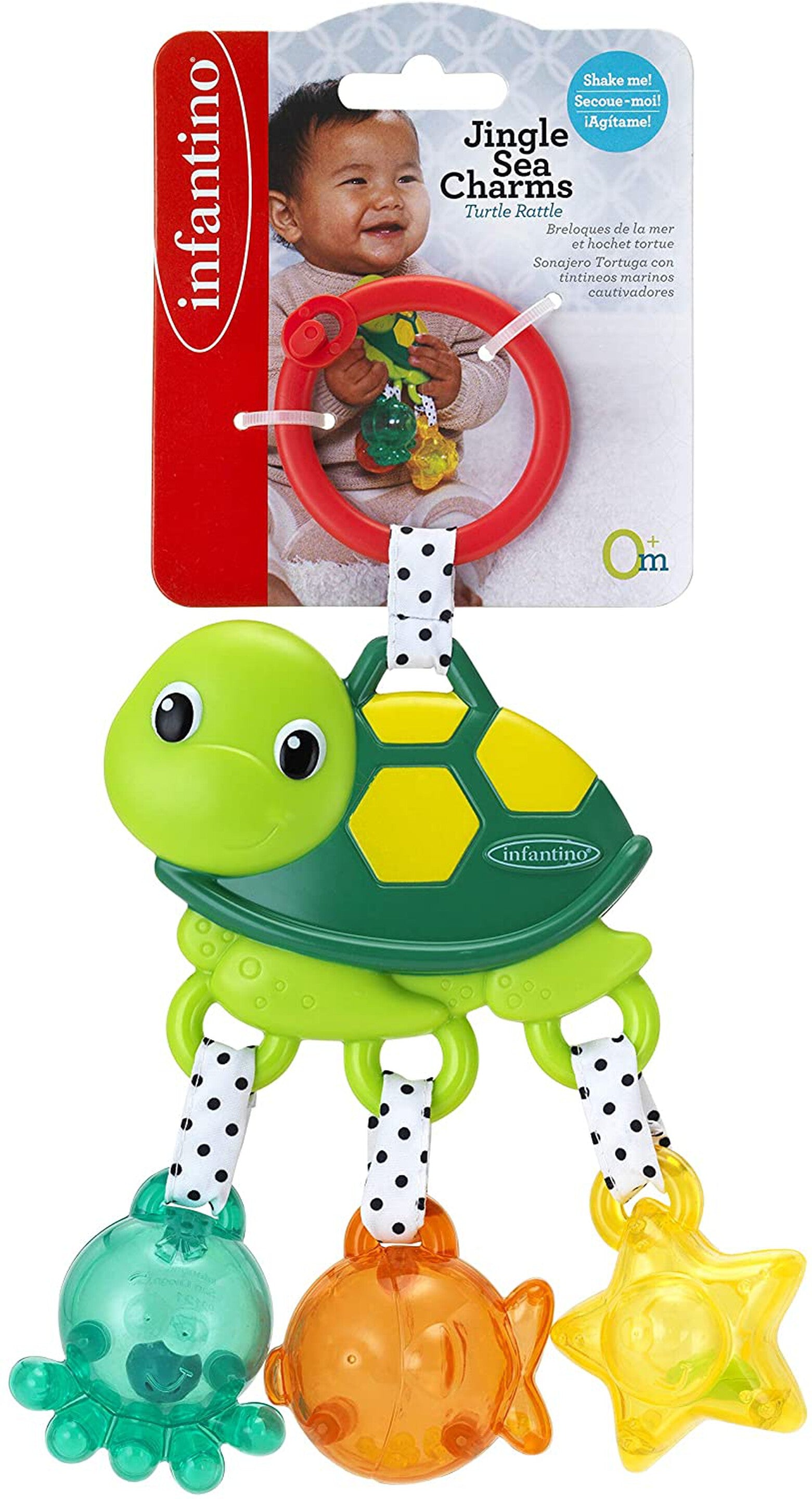 Infantino Jingle Sea Charms Turtle (Green)| 0M+