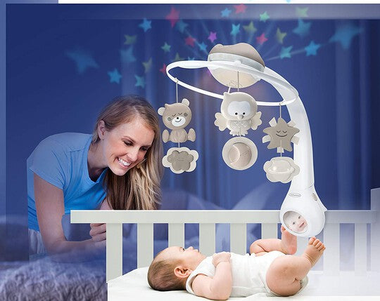 Infantino 3 In 1 Projector Musical Mobile Ecru | 0M+