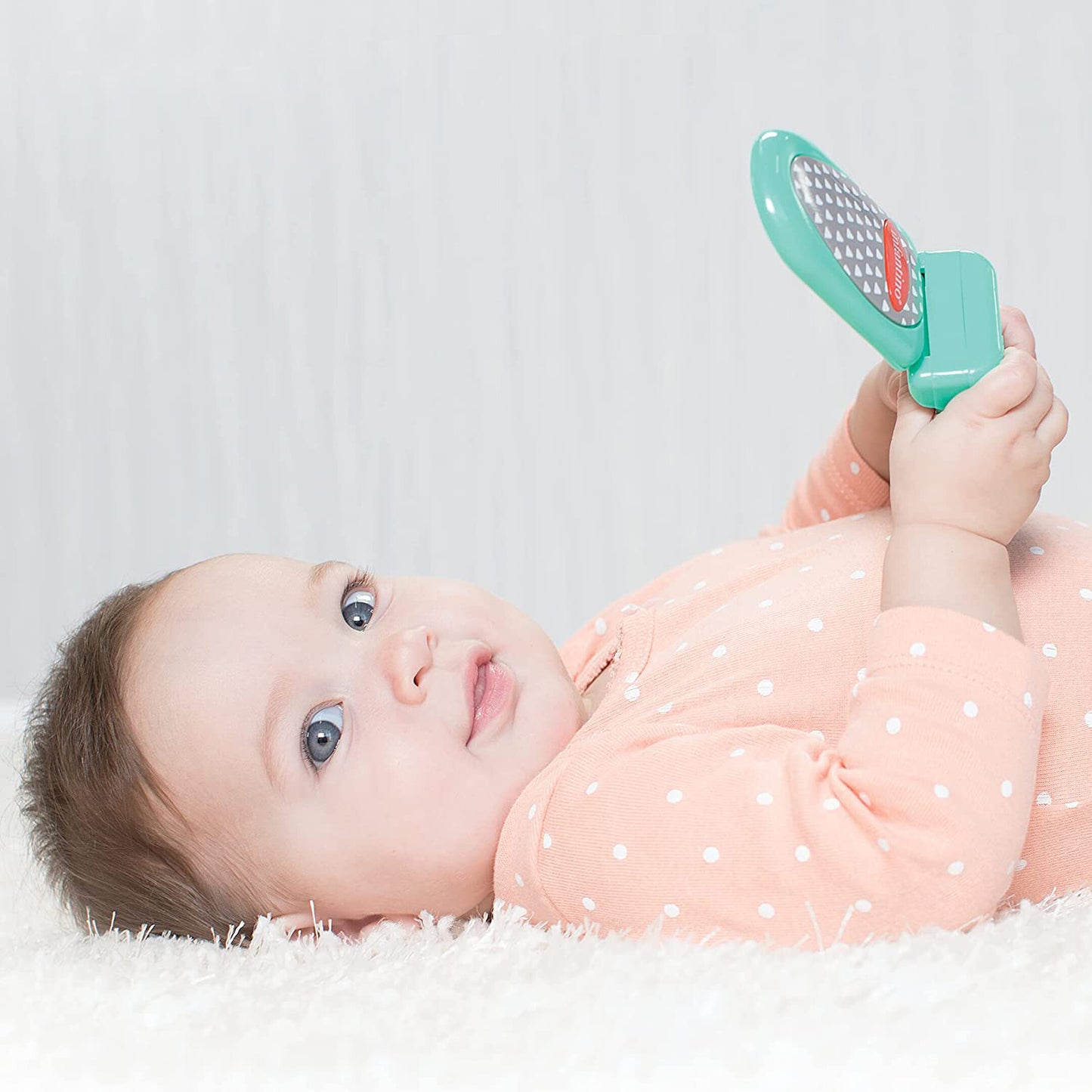 Infantino Flip & Peek Fun Phone-Teal | 3M+