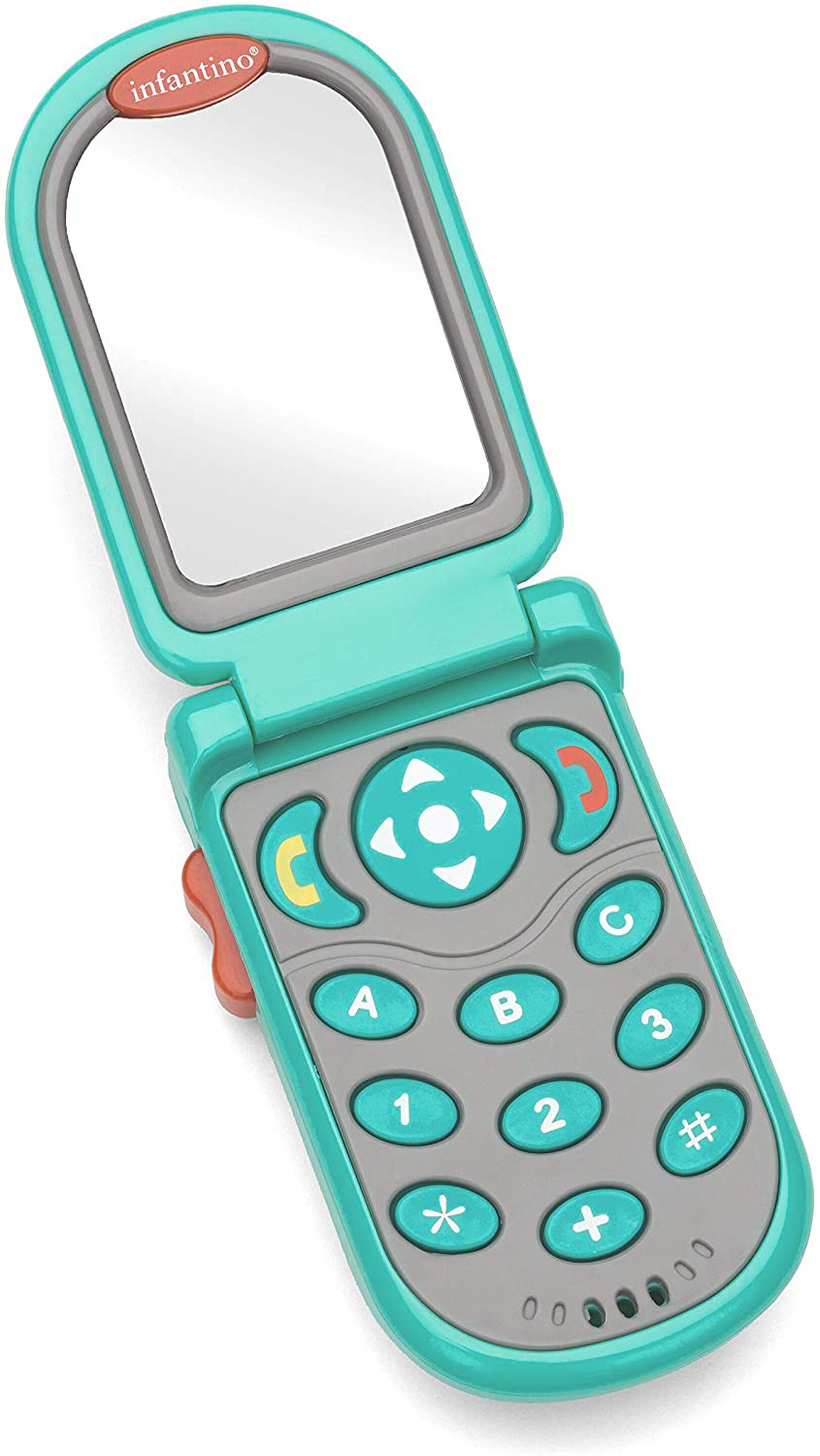 Infantino Flip & Peek Fun Phone-Teal | 3M+
