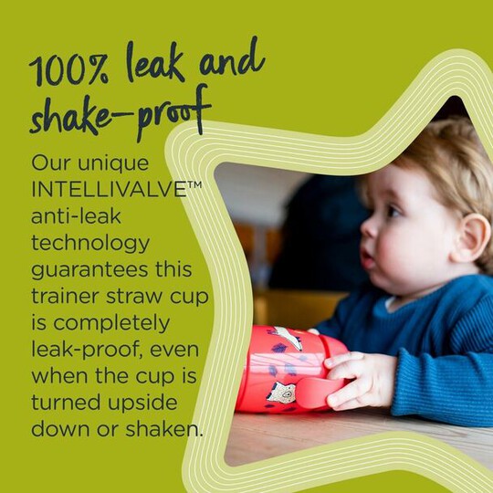 Tommee Tippee Babies Superstar Sippee Training Cup Sippy Straw Bottle, 300ml 6m+