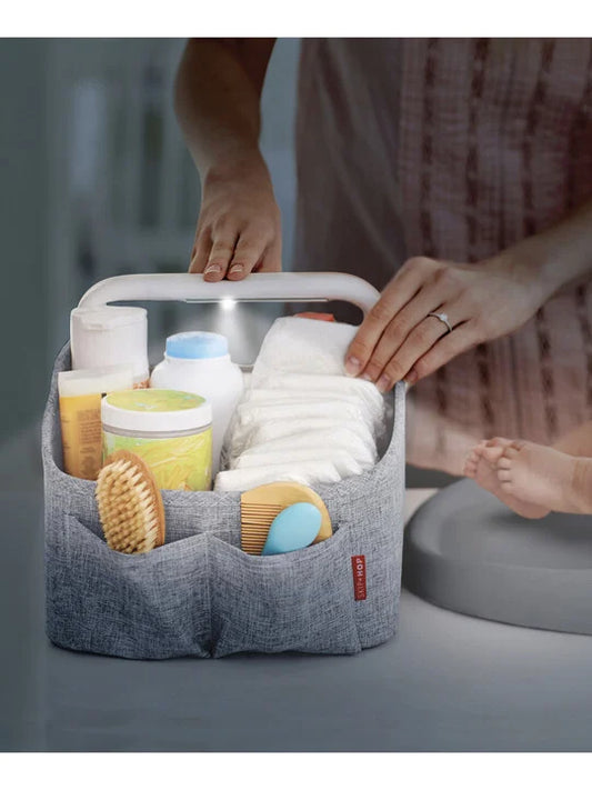 Skip Hop light up Diaper Caddy - Grey
