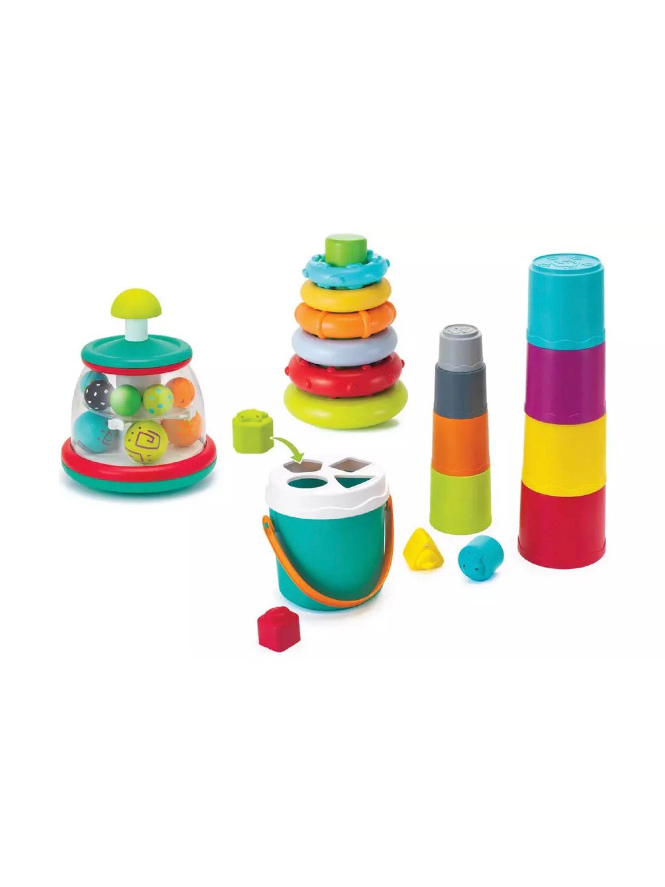 Infantino - 3-In-1 Stack, Sort & Spin Activity Set