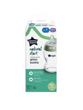 Tommee Tippee Closer to Nature Glass Feeding Bottle, 250ml x 1  -Clear