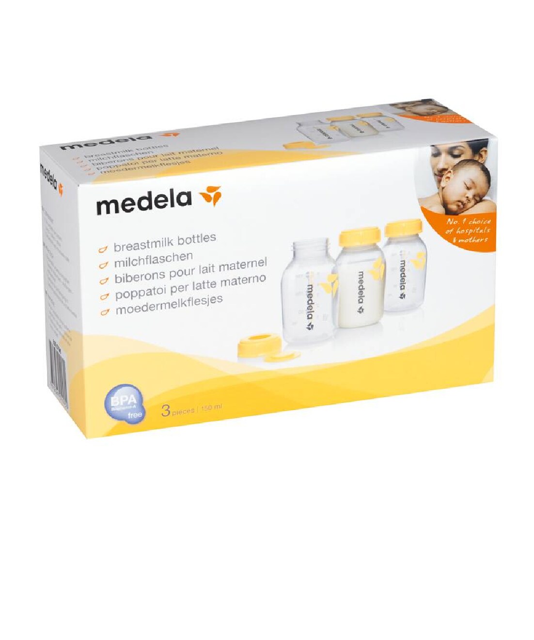 Medela Breastmilk Storage Bottles 150 ml (3 Pcs)