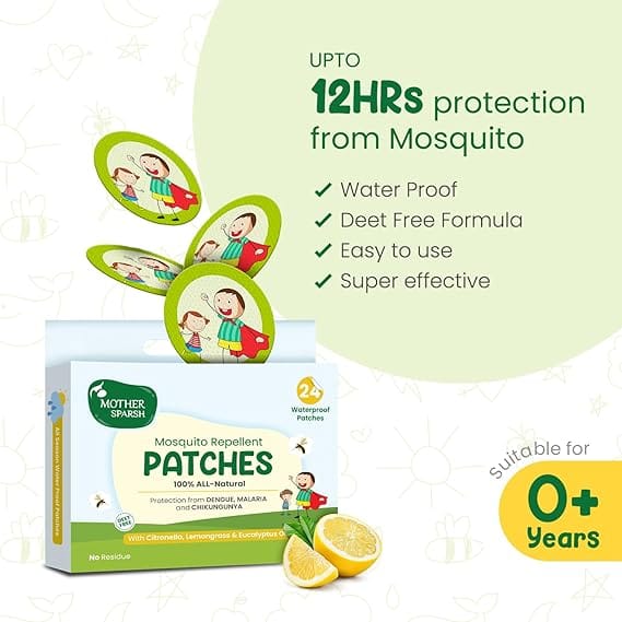 Mother Sparsh Mosquito Repellent Patches 24's