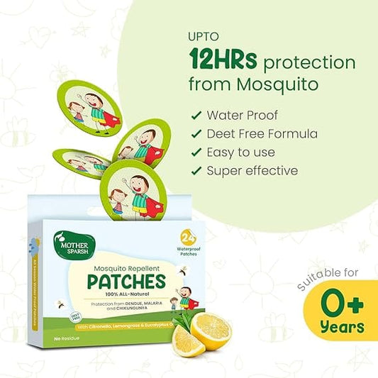 Mother Sparsh Mosquito Repellent Patches 24's