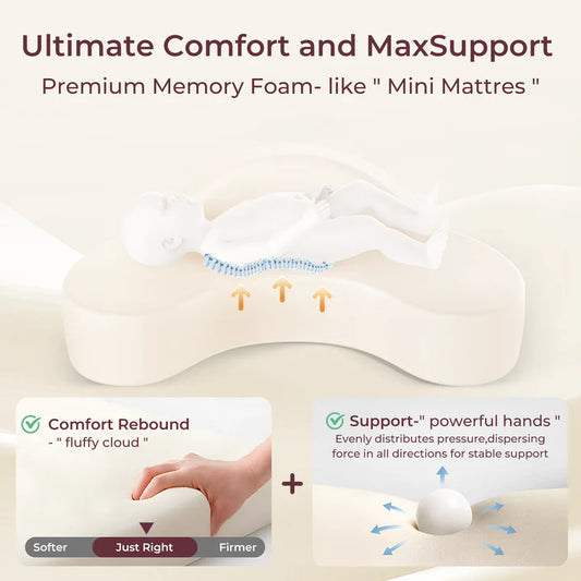 Momcozy Memory Foam Nursing Pillow Grey