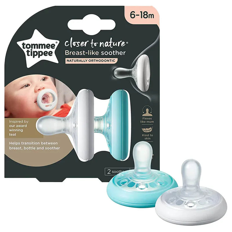 Tommee Tippee Closer To Nature Breast Like Soother,  Pack of 2