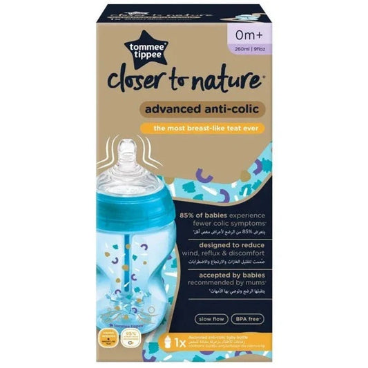 Tommee Tippee Advanced Anti-Colic Feeding Bottle, 260ml x1
