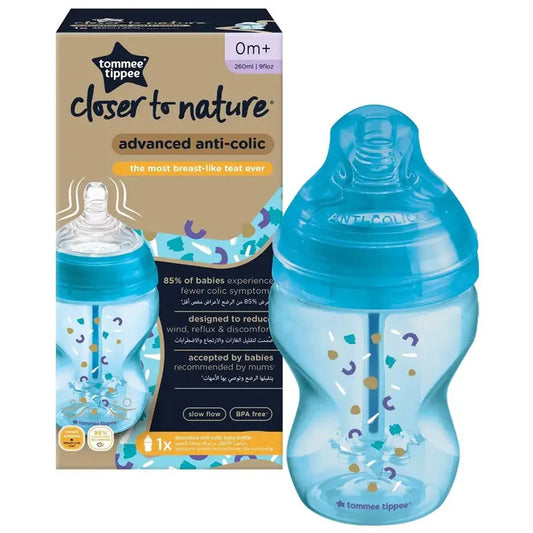 Tommee Tippee Advanced Anti-Colic Feeding Bottle, 260ml x1