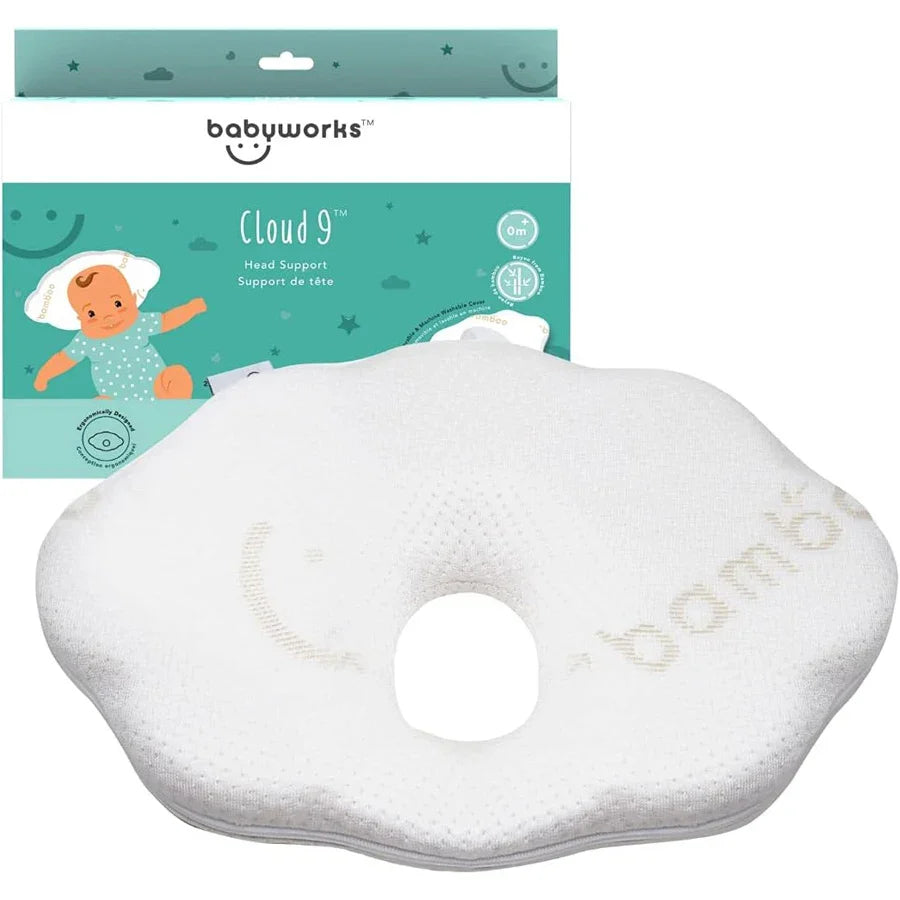 Baby works Cloud 9™ Head Support Pillow With Bamboo Cover