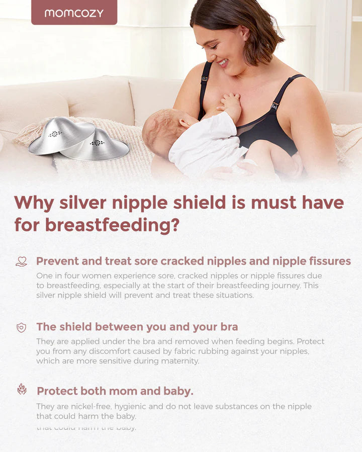 Momcozy 999 Silver Nursing Cups