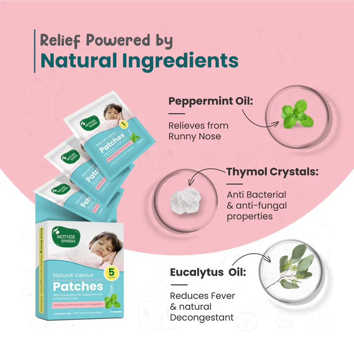Mother Sparsh Natural Vapour Patches For Kids
