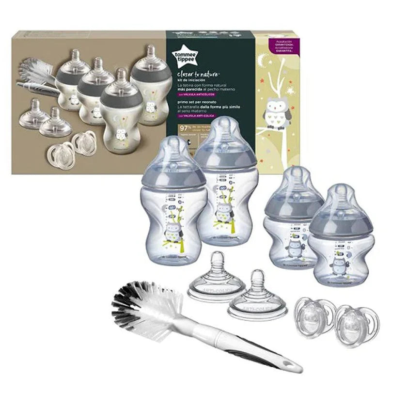 Tommee Tippee Closer to Nature Feeding Bottle Kit, Starter Set - Boy