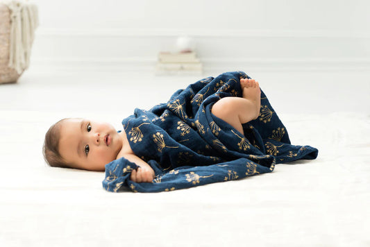 Aden + Anais  Classic Metallic 3 Pack Swaddles- Gold Deco