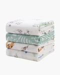Momcozy Muslin Swaddle Blankets Bravery 4Pk