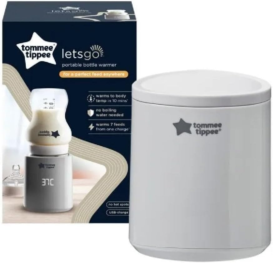 Tommee Tippee  Lets Go Portable Bottle Warmer - White