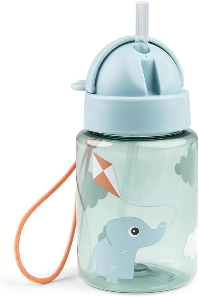 Done By Deer Lunch & Snack Box W/Straw Bottle Playground Blue