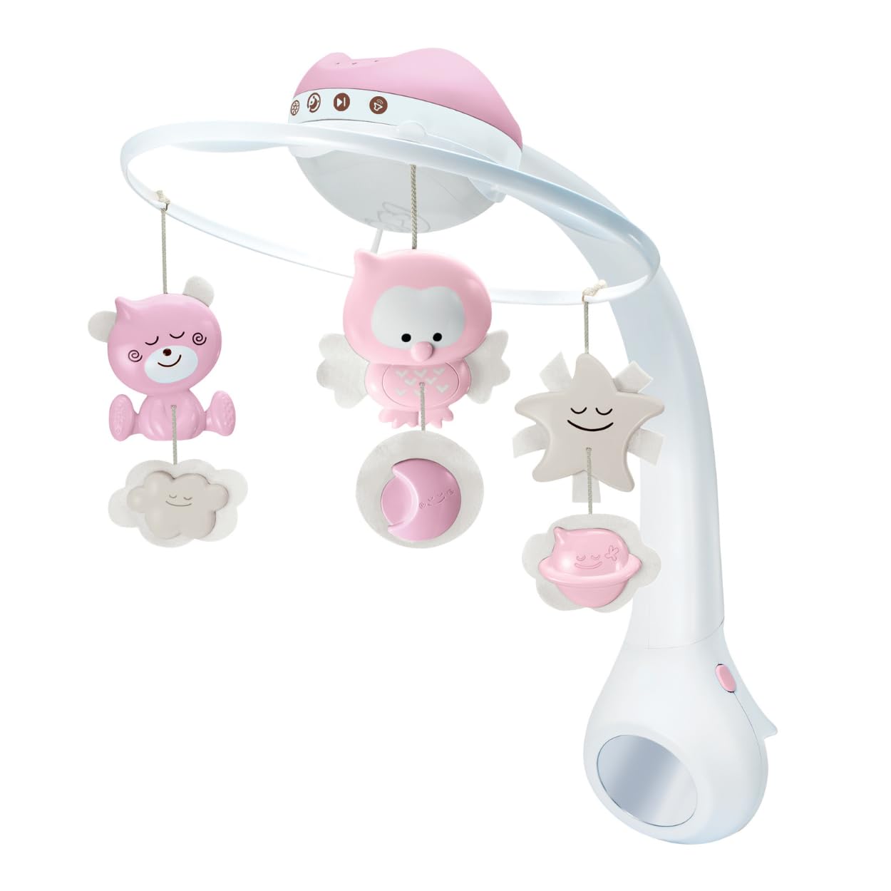 Infantino 3 In 1 Projector Musical Mobile  (Pink) | 0M+