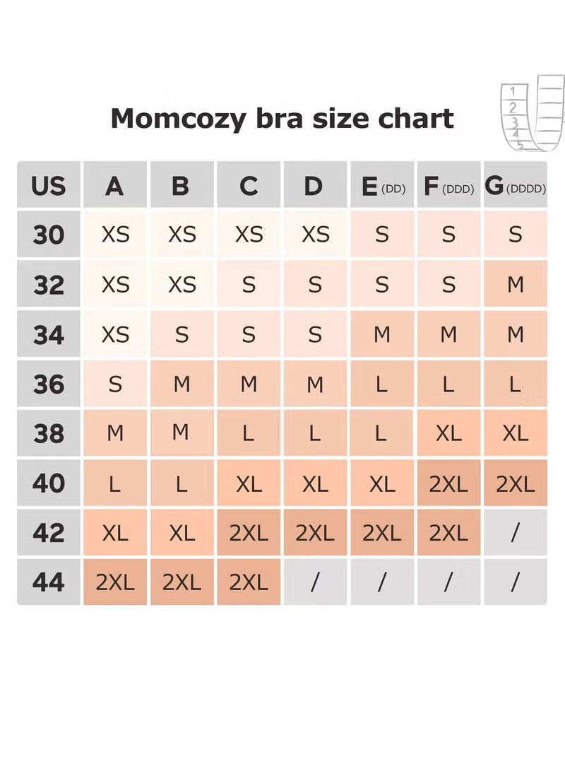 Momcozy Hands-Free Pumping Bra Grey