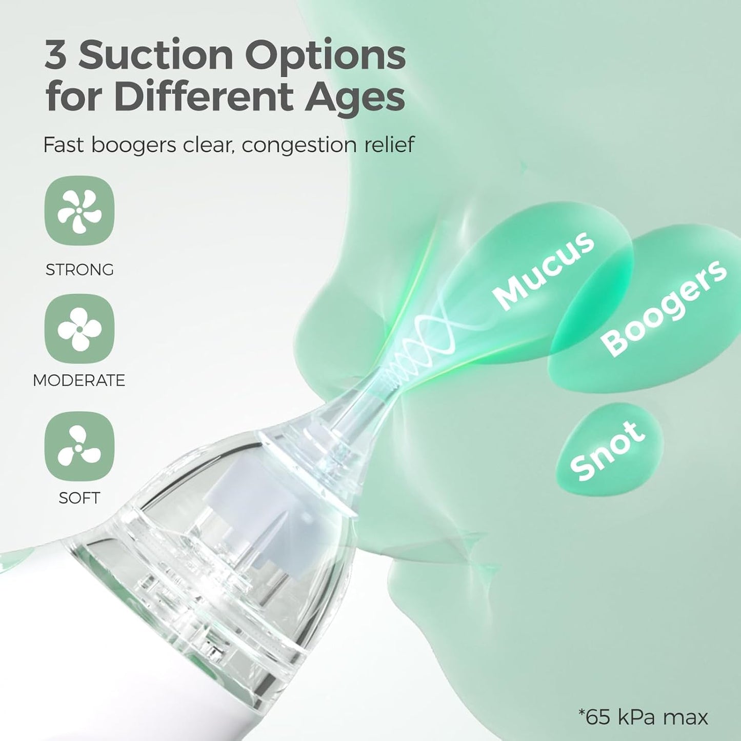Momcozy Baby Nasal Aspirato Electrical Rechargeable with Light and Music