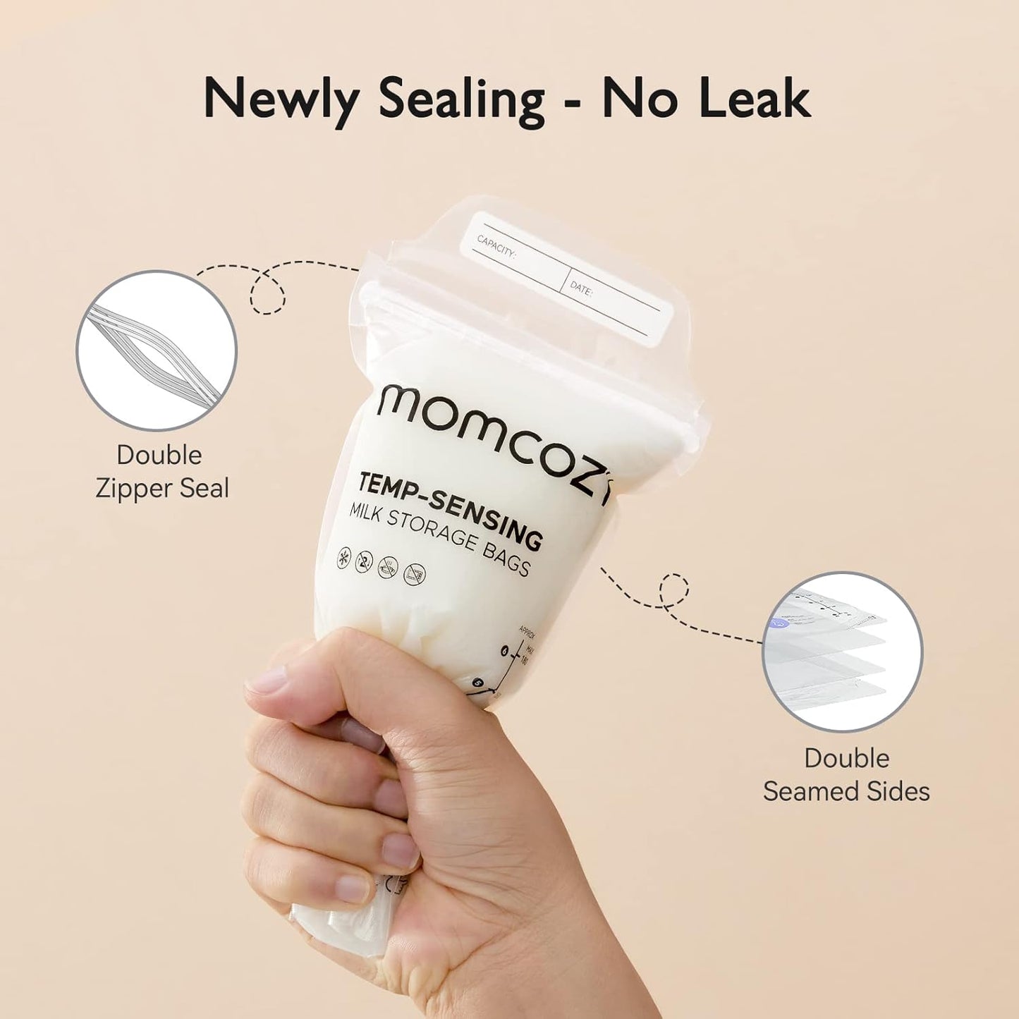 Momcozy breastmilk bag 50pcs