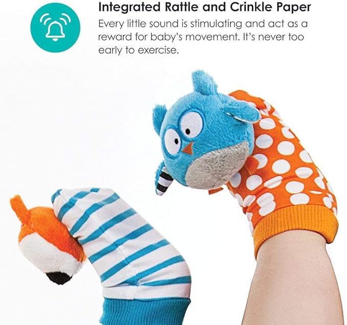 Bbluv Düo Foot Finders Hedgehog and Racoon