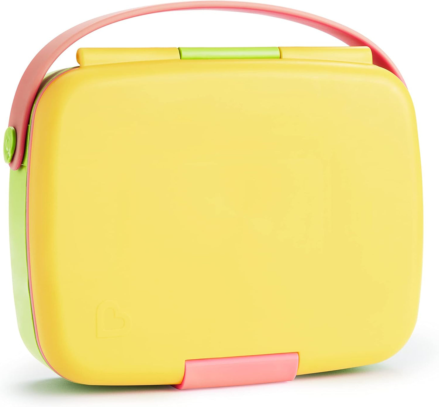 Munchkin Lunch Bento Box with Stainless Steel Utensils - Yellow