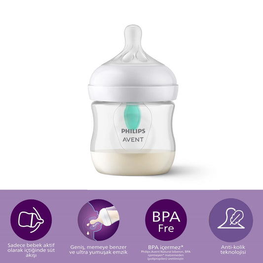 Philips Avent - Natural 3.0 Feeding Bottle With Vent - 125 ml
