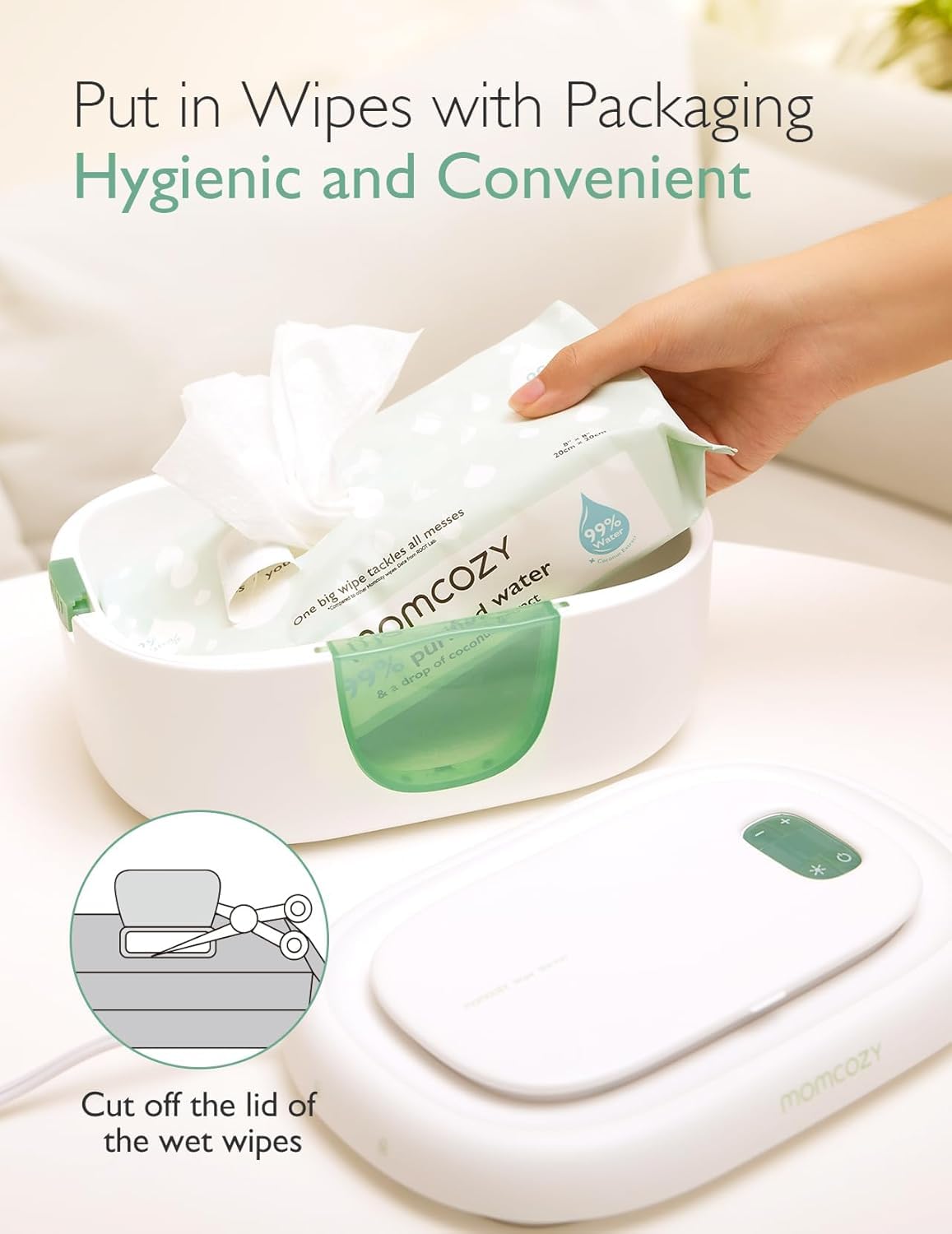 Momcozy Large Capacity Baby Wipe Warmer