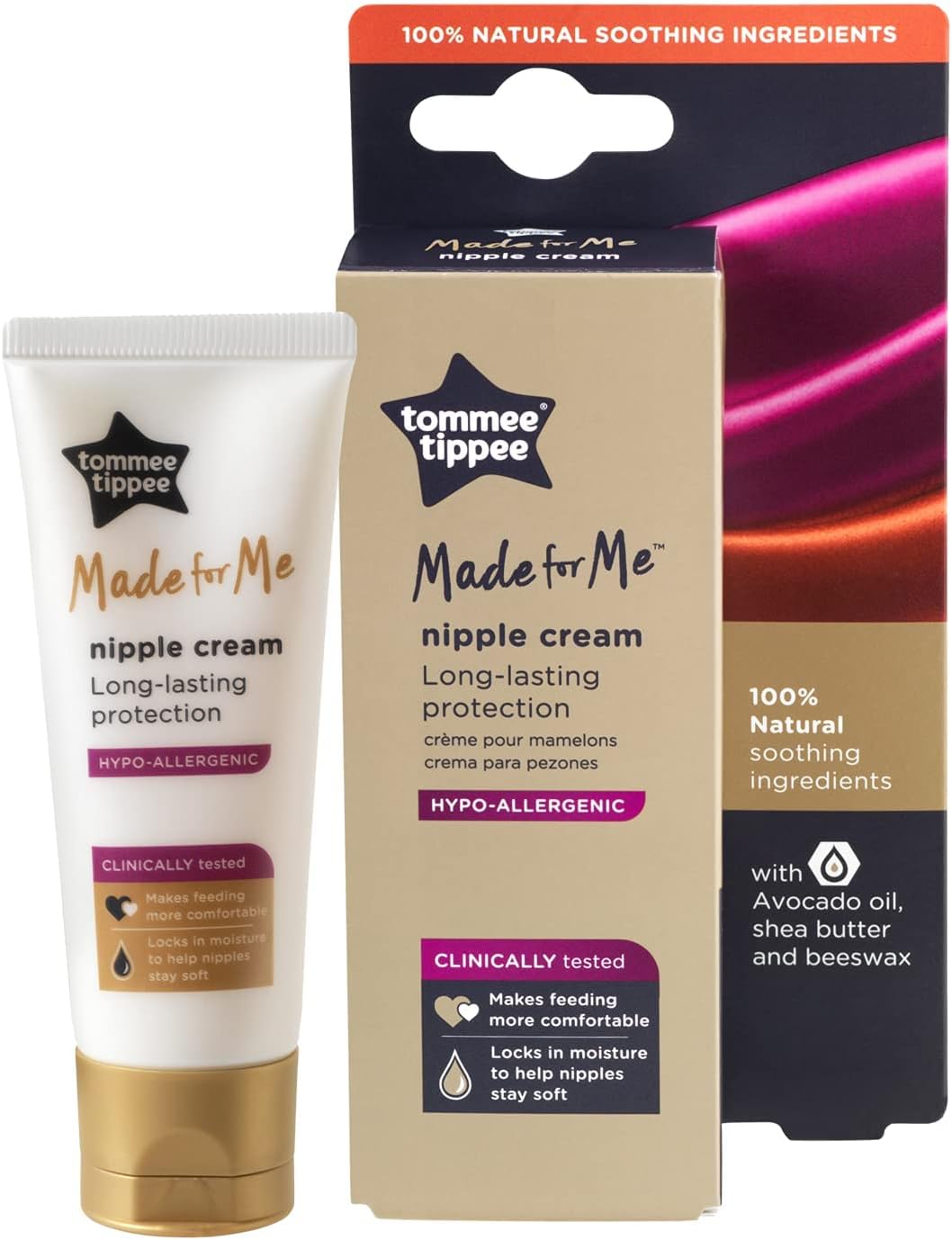 Tommee Tippee Made for Me 100% Natural Hypoallergenic Nipple Cream 40ml