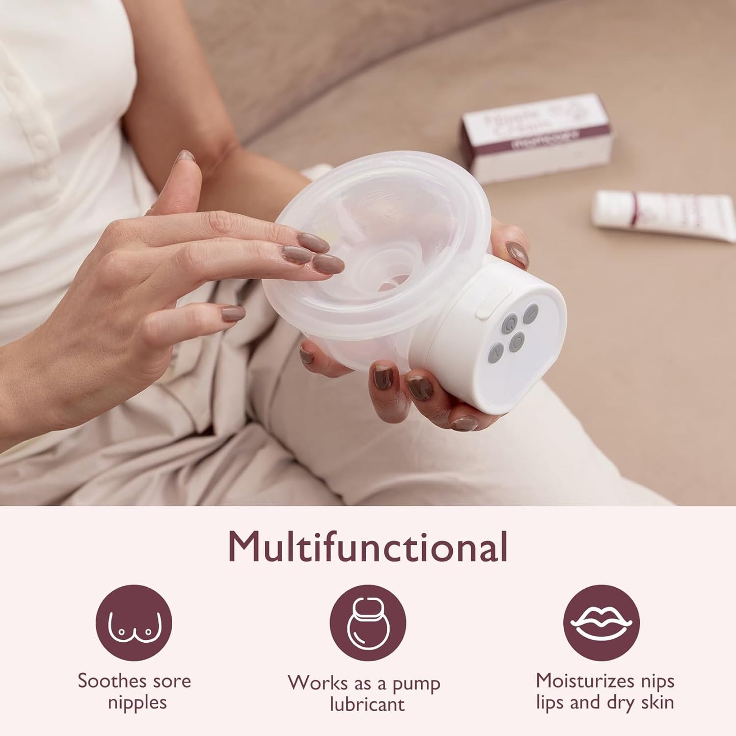 Momcozy 100% Momcozy Natural Nipple Cream, Vegan Lanolin-free Nipple Butter