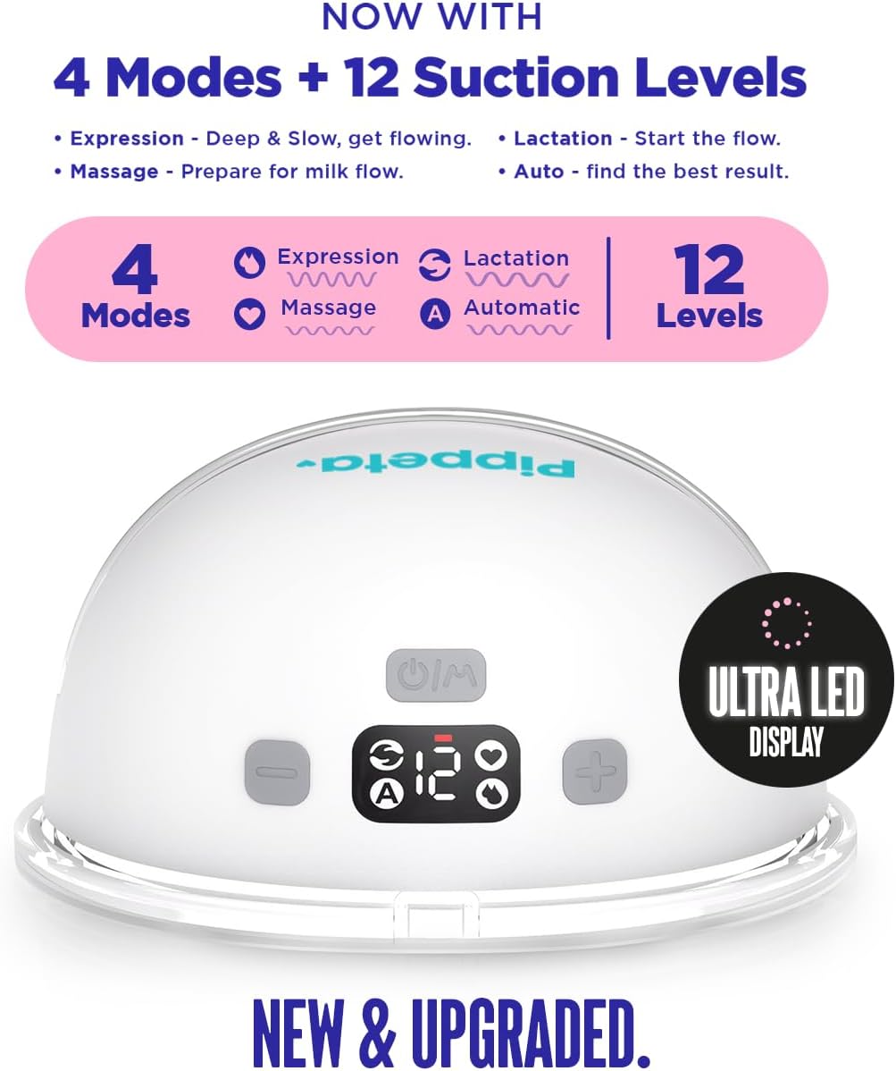 Pippeta Compact Led Handsfree Breast Pump 150ml