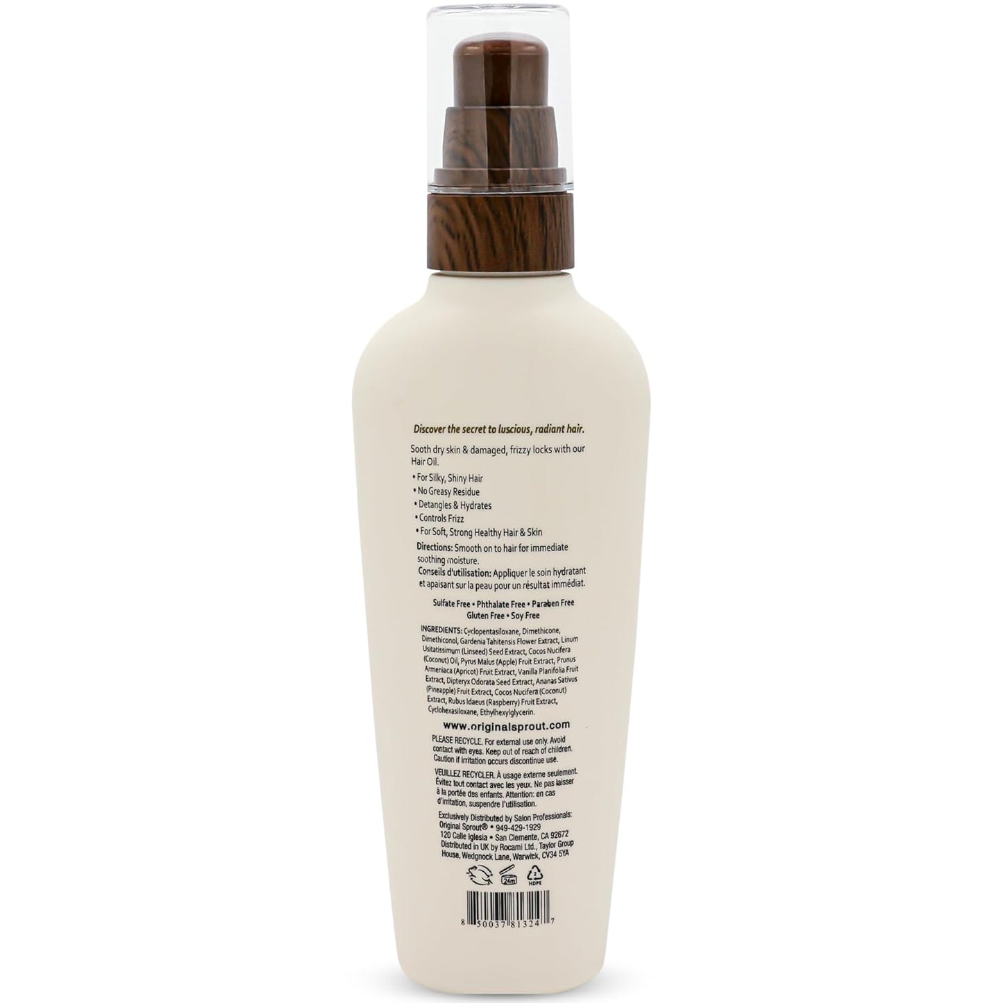 Original Sprout Luscious Island Hair Oil 3oz