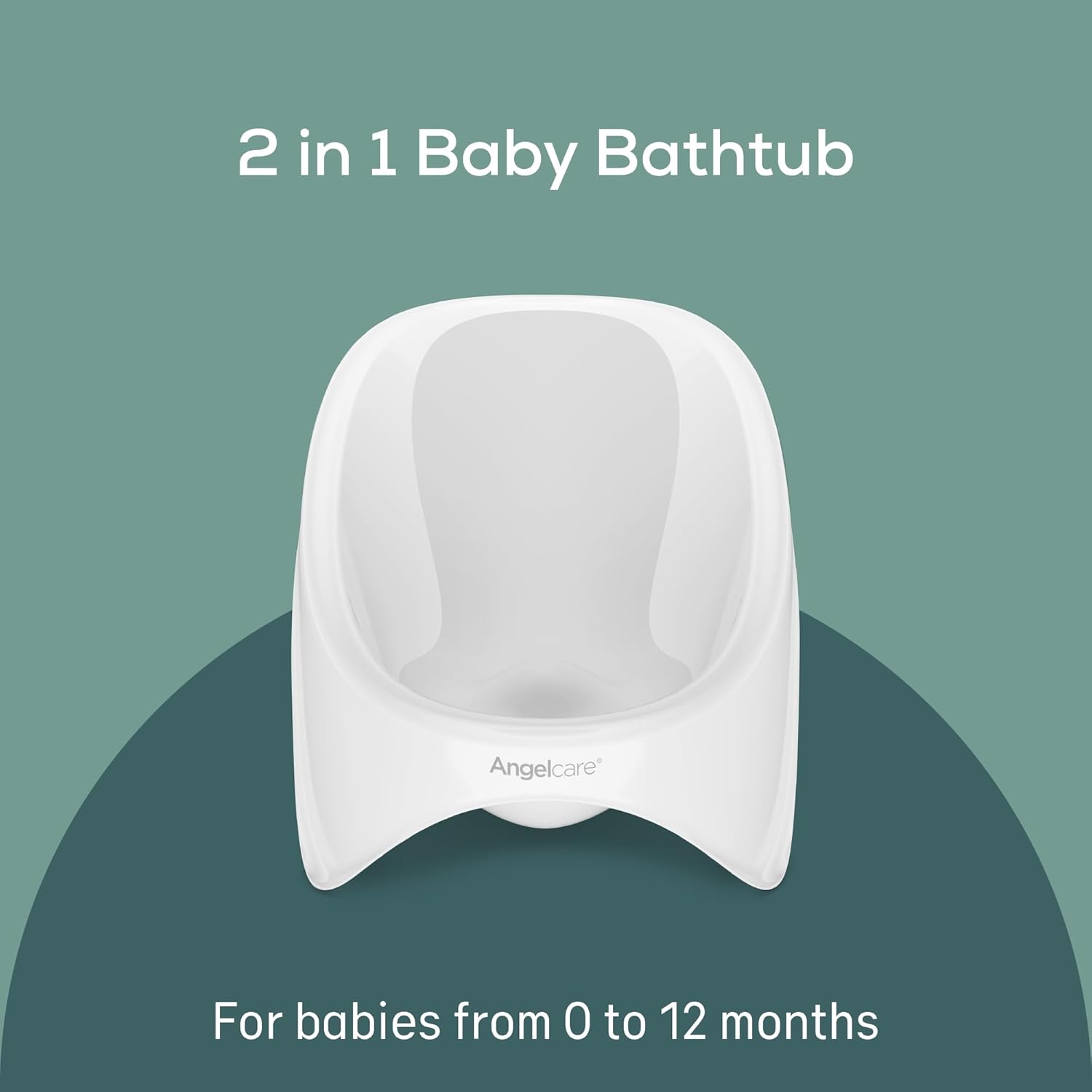 Angelcare 2 in 1 Baby Bathtub White