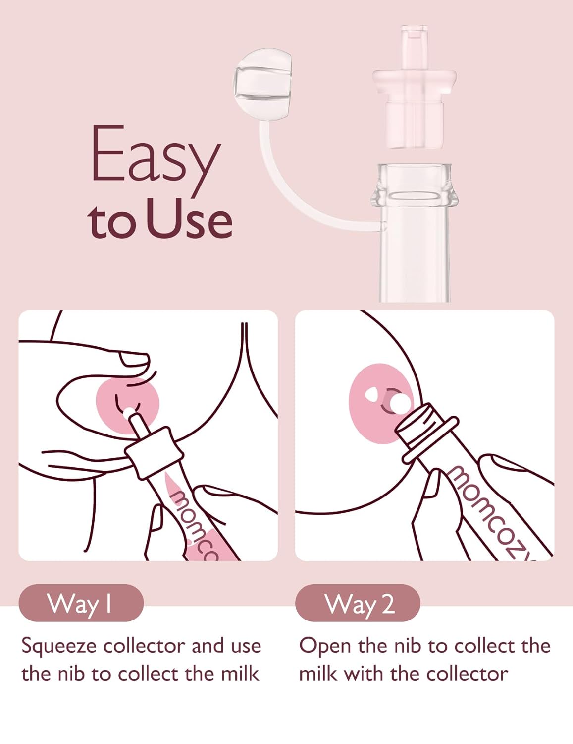 Momcozy Colostrum Reusable Breast Milk Collector - 2pcs