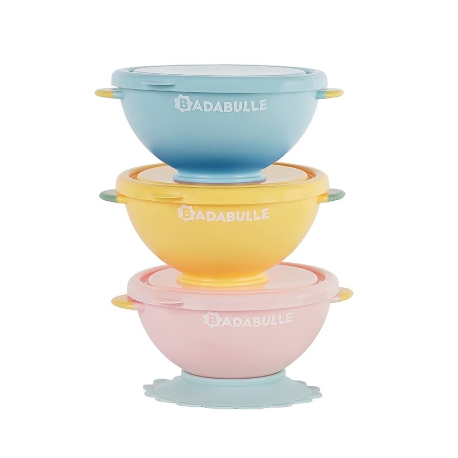 Badabulle Anti-Slip Bowls x3