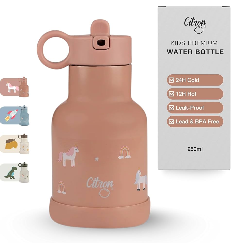 Citron Stainless Steel Insulated Water Bottle Kids 250ml